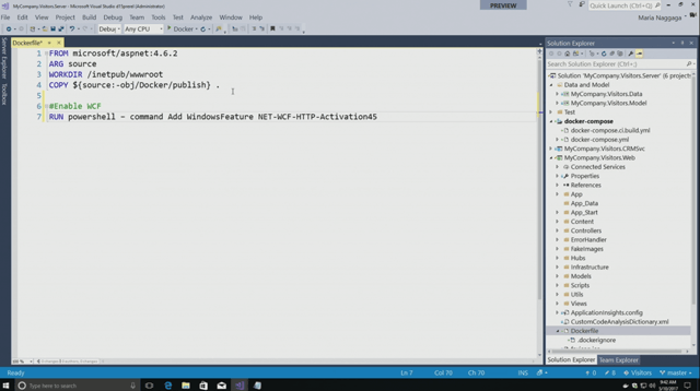 Docker support in Visual Studio