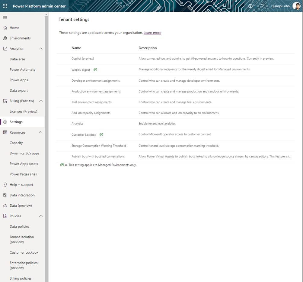Administering and Governing the Power Platform