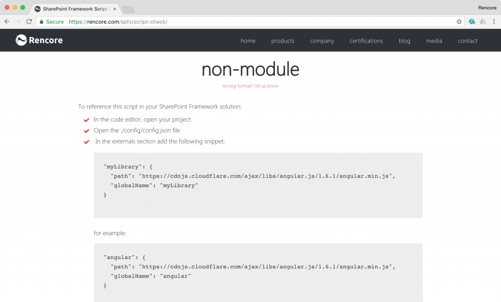 Correctly reference scripts with Rencore Script Check