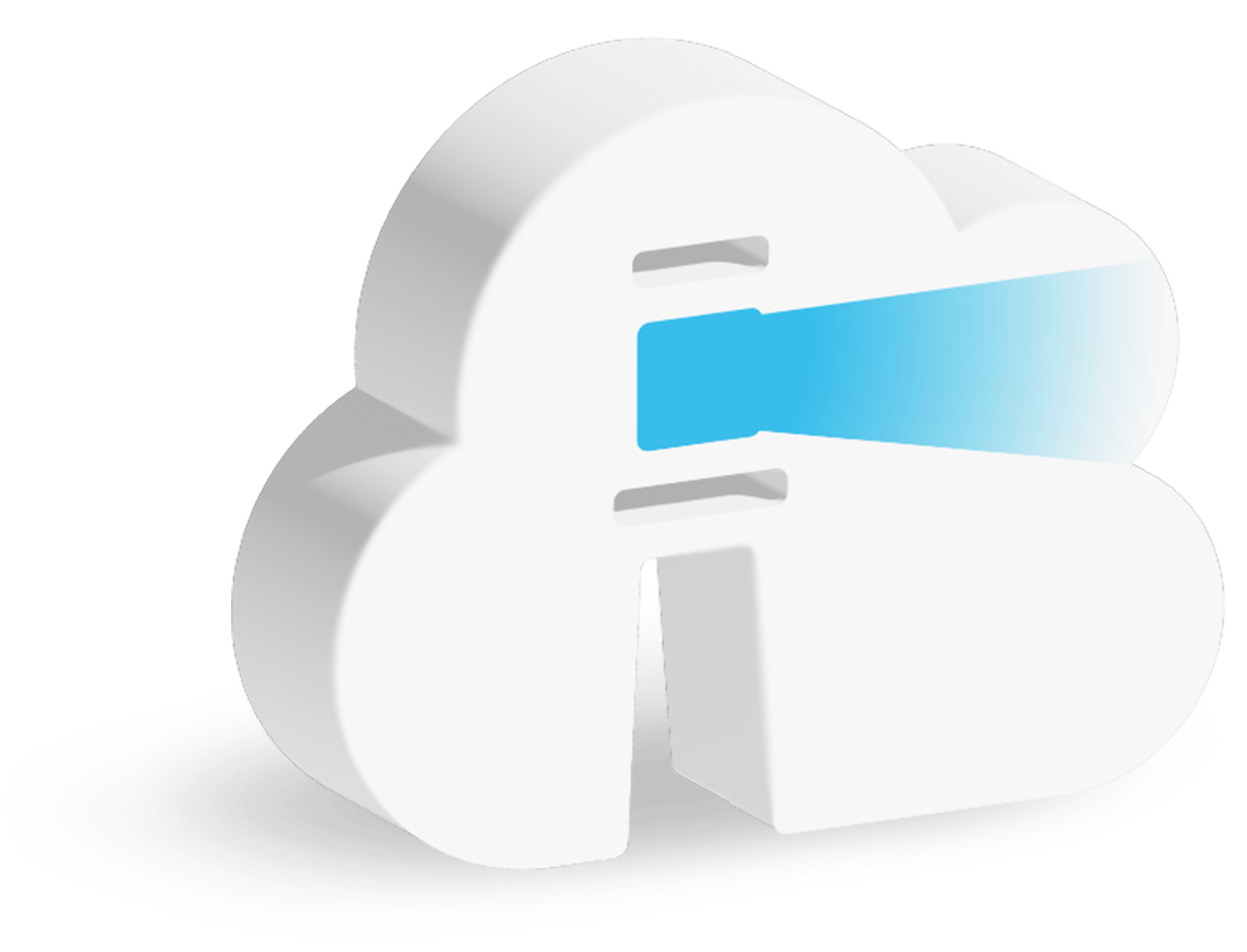 3D rendering of the Rencore Governance cloud logo mark